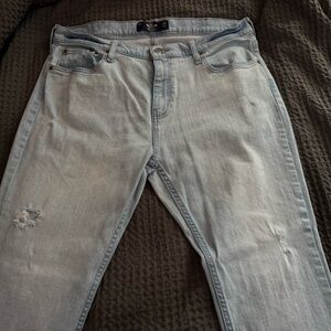 Hollister Men's Light Blue Skinny Jeans